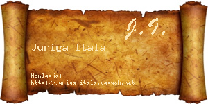 Juriga Itala névjegykártya